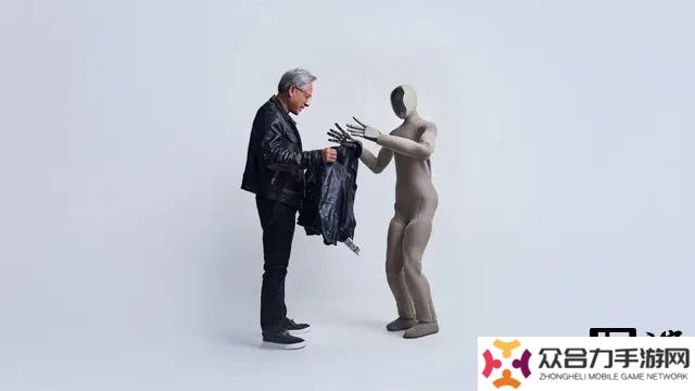 人形机器人给黄仁勋递上皮衣，1X、英伟达联手搞事情